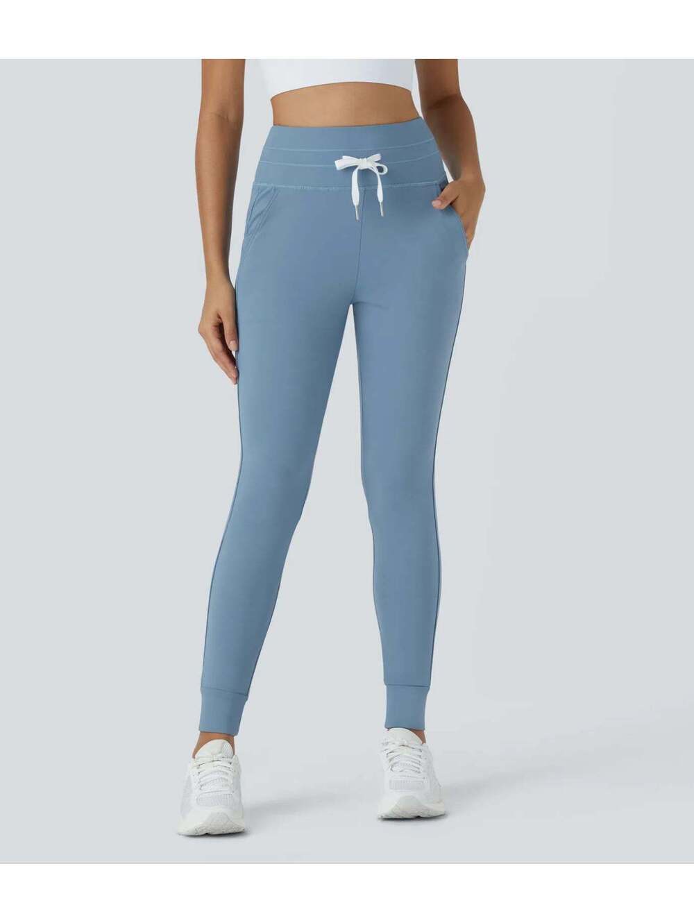 HALARA Plush High Waisted Drawstring Pocket Full Length Joggers- Size XS Reg